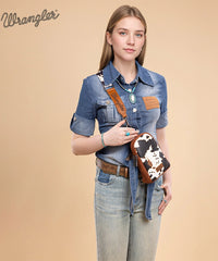 Wrangler Cow Print Sling Bag