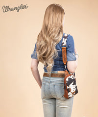 Wrangler Cow Print Sling Bag