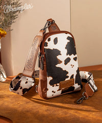 Wrangler Cow Print Sling Bag