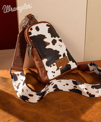 Wrangler Cow Print Sling Bag