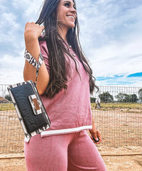 Wrangler Aztec Print Wristlet