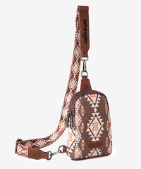 Wrangler Southwestern All-over Aztec Print Sling Bag