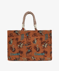 Wrangler Cowboy Print Tote Bag