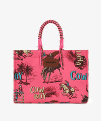 Wrangler Cowboy Print Tote Bag