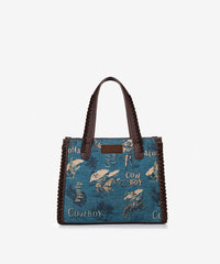 Wrangler Cowboy Print Concealed Carry Tote Bag