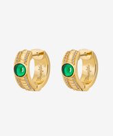 Wrangler Western Emerald Huggie Hoop Earrings