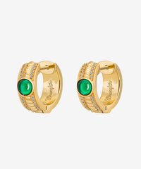 Wrangler Western Emerald Huggie Hoop Earrings