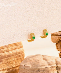 Wrangler Western Emerald Huggie Hoop Earrings