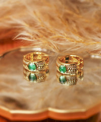 Wrangler Western Emerald Huggie Hoop Earrings