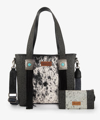 Wrangler Cowhide Fringe Concealed Carry Purse