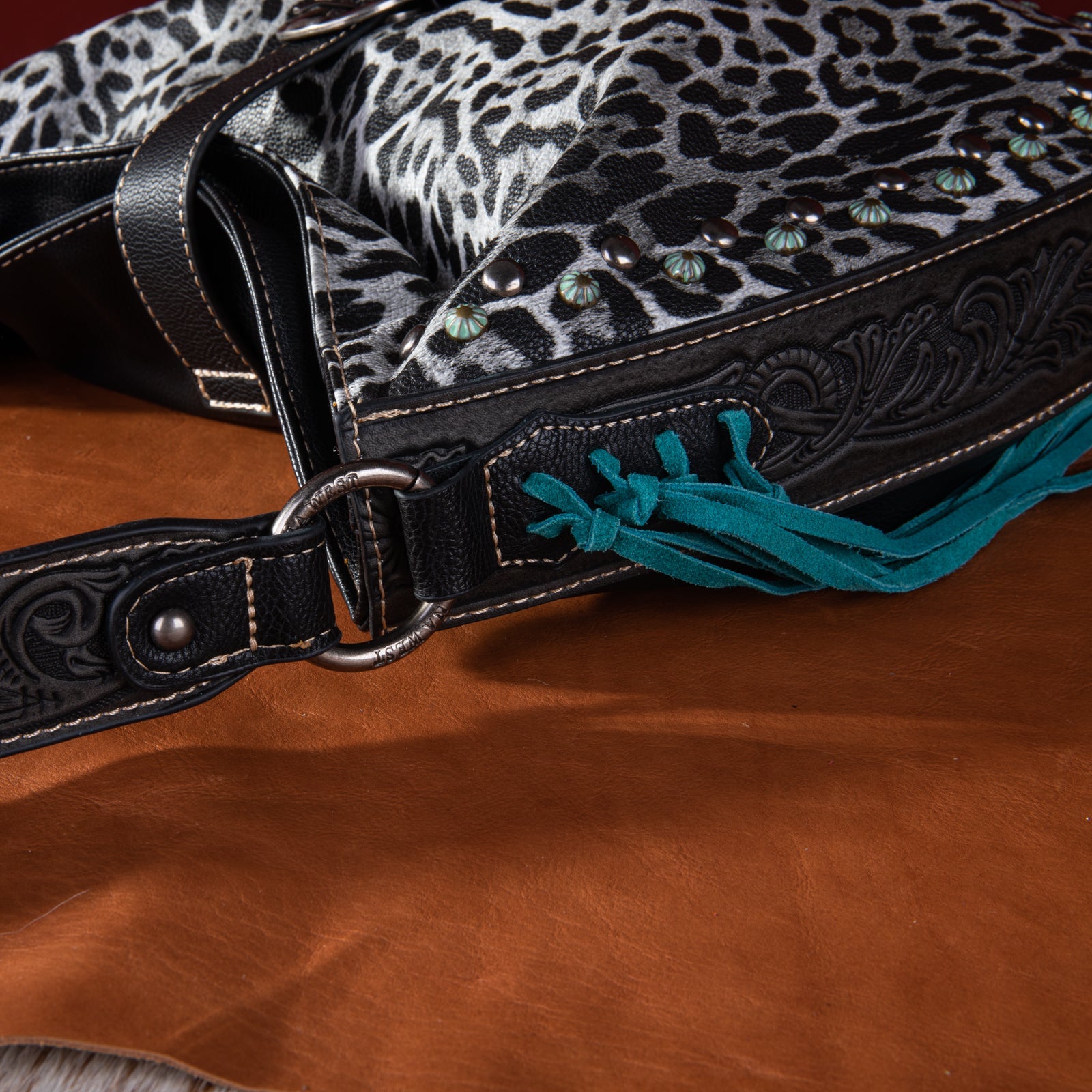 Montana West Leopard Buckle Concealed Carry Hobo - Montana West World