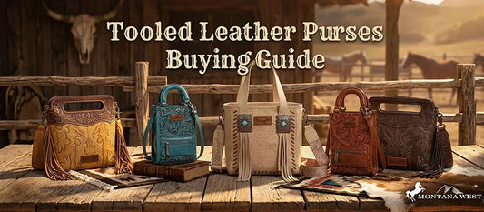 tooled leather purses