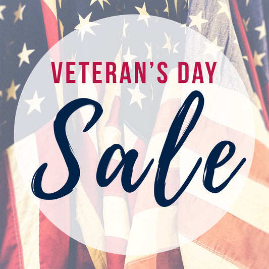 Our Veteran's Day Sale is here! Shop now and save.