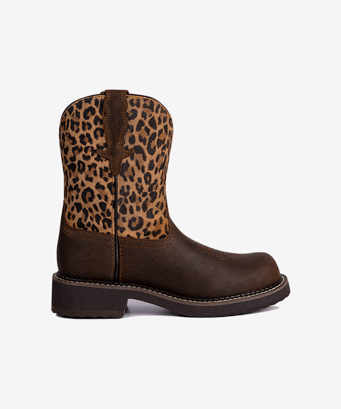 Women‘s Wild Prairie Brown Leather & Leopard Suede Boots