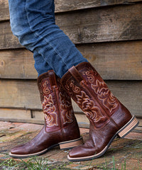 Men's Oiled Distressed Leather Western Boots