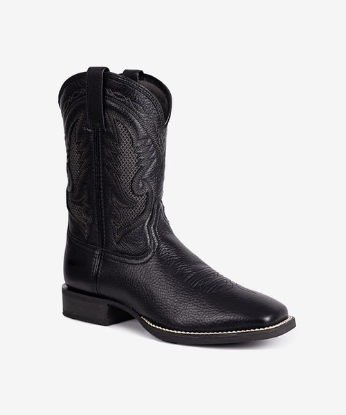 Men's Mesh Embroidered Square Toe Cowboy Boots – Montana West World