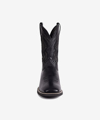 Men's Mesh Embroidered Square Toe Cowboy Boots