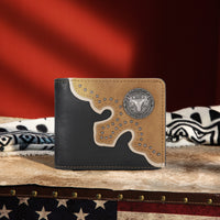 Montana West Color Block Concho Bifold Wallet - Montana West World