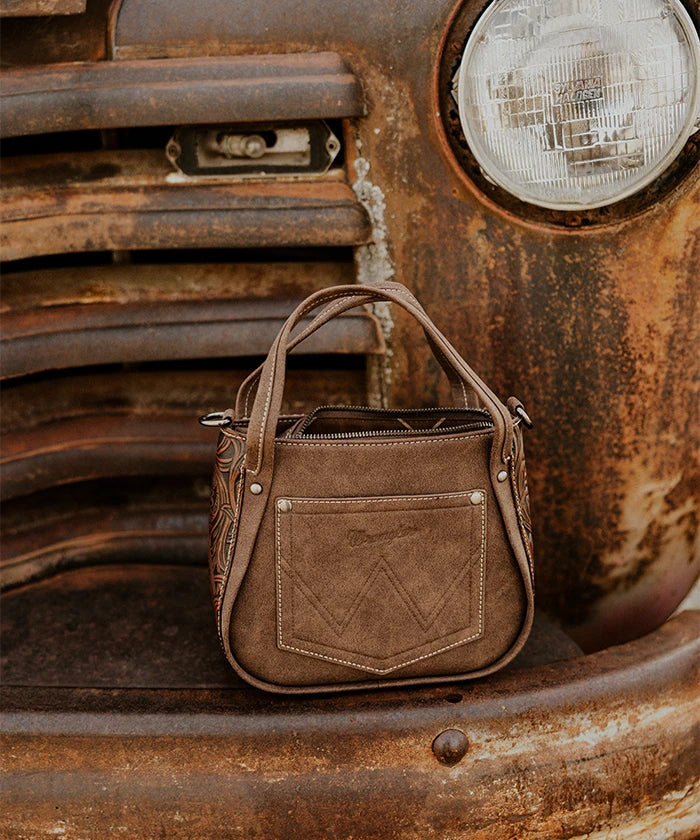 Wrangler Genuine Hair-On Cowhide Tote Bag