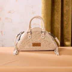 Montana West Hand-Tooled Satchel