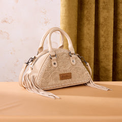 Montana West Hand-Tooled Satchel