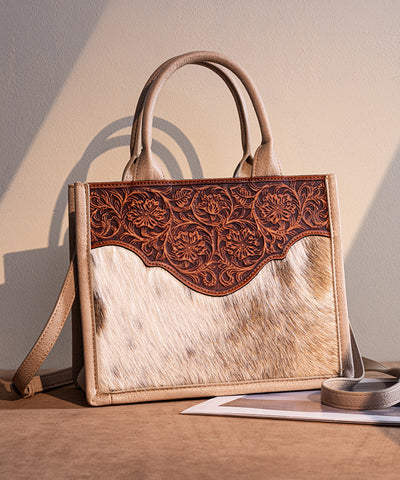 Trinity Ranch Embossed Floral Concealed Carry Tote - Montana West World