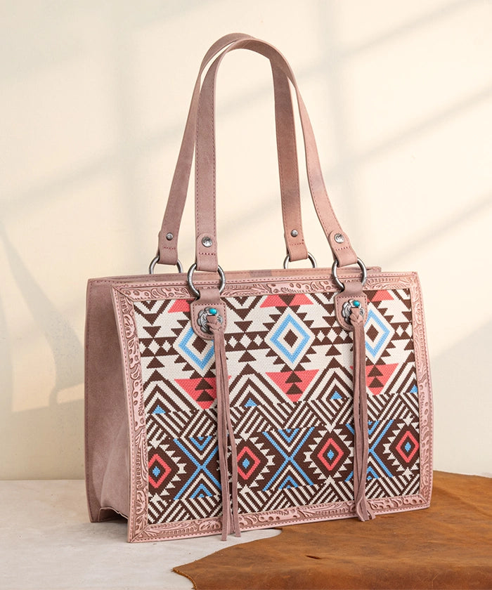 Montana_West_Southwestern_Tooled_Tote_Bag_Pink