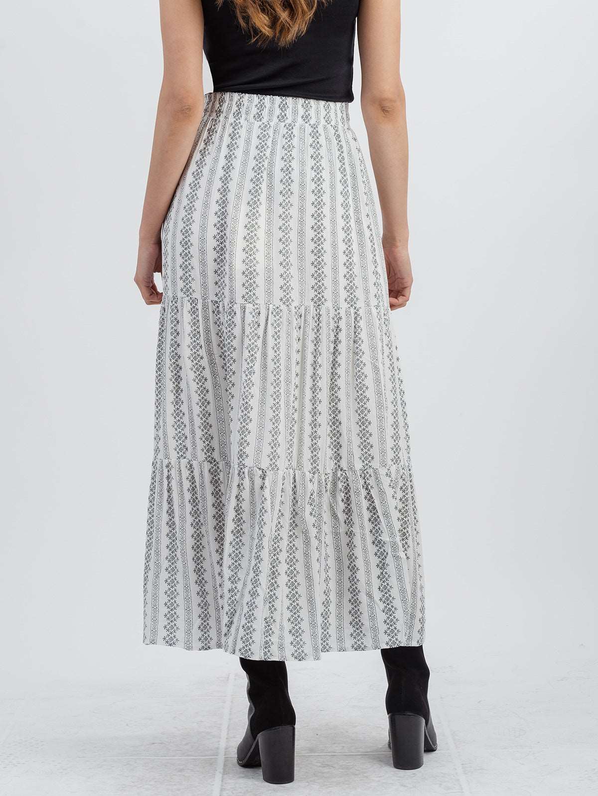 American Bling Women Floral Print Layered Midi Skirt - Montana West World