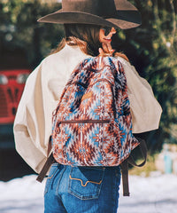 Wrangler Aztec Printed Diaper Bag Backpack
