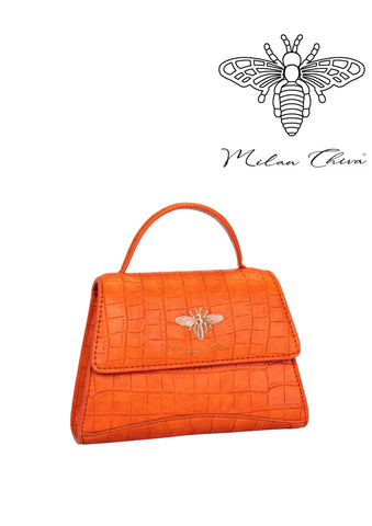 Milan Chiva Crystal Bee Logo Hardware Crossbody Bag - Montana West World