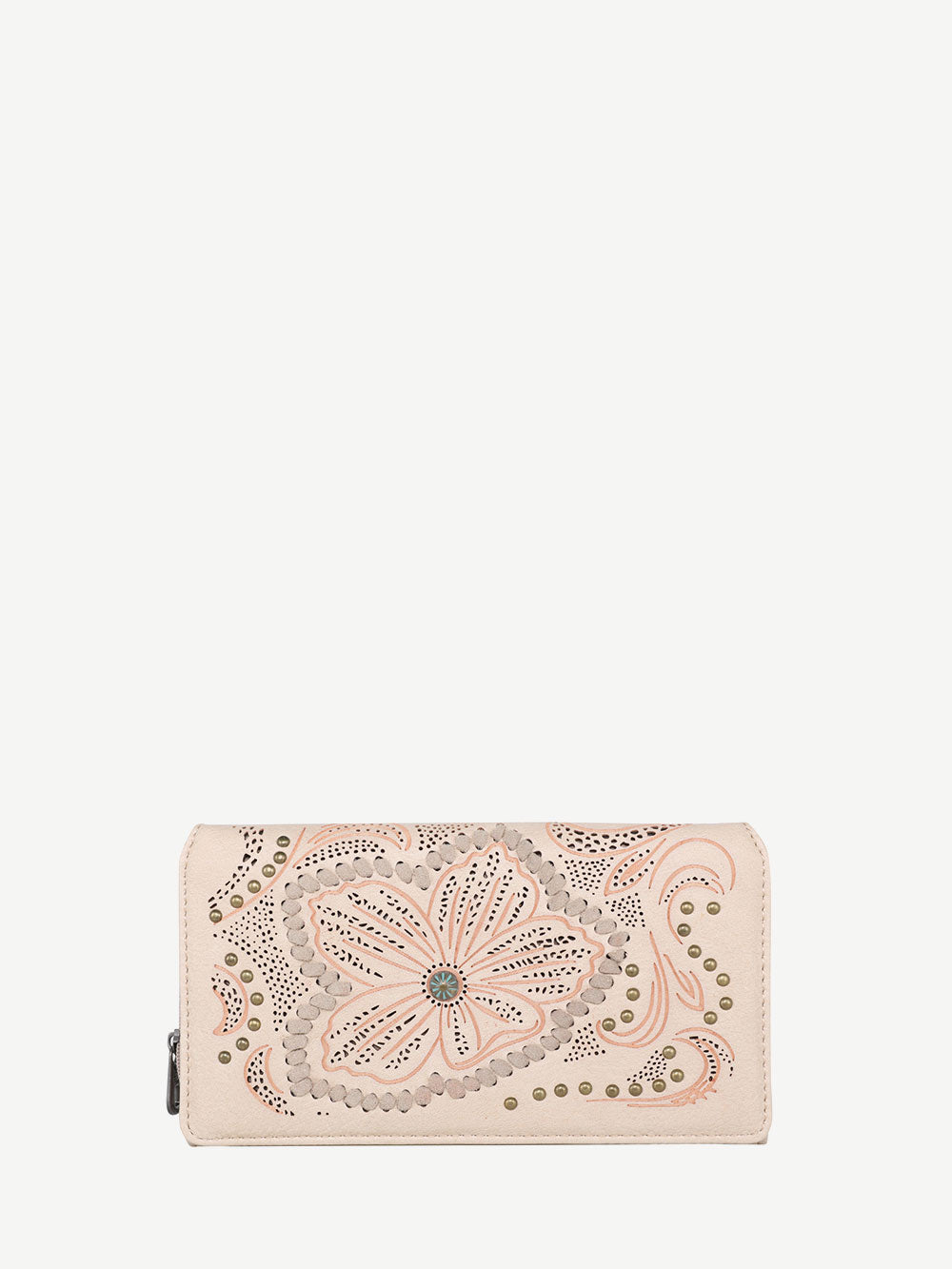 Montana West Cut-out Floral Embossed Wallet - Montana West World