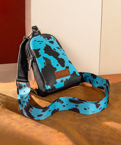 Wrangler Cow Print Concealed Crossbody Bag Set