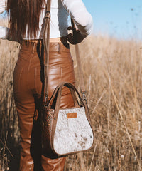 Wrangler Genuine Hair-On Cowhide Tote Bag