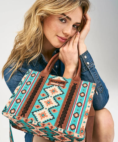 Wrangler Southwestern Crossbody Tote Bag