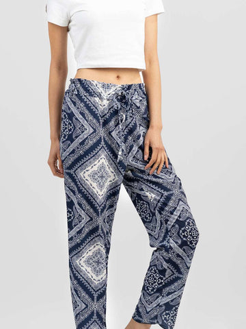 American Bling Women Aztec Tribe Print Long Pants - Montana West World