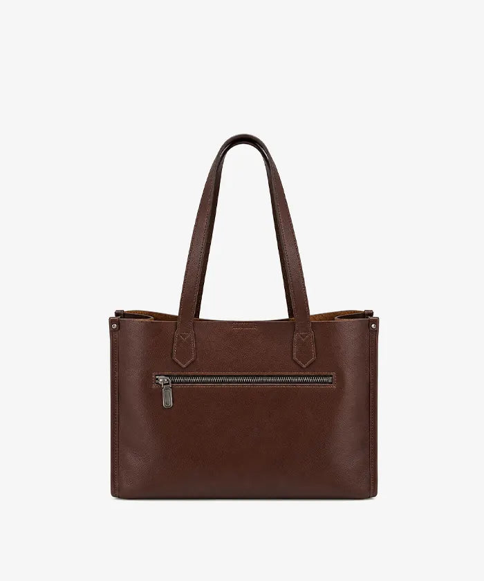 Wrangler Genuine Leather Multi-Pocket Tote Bag