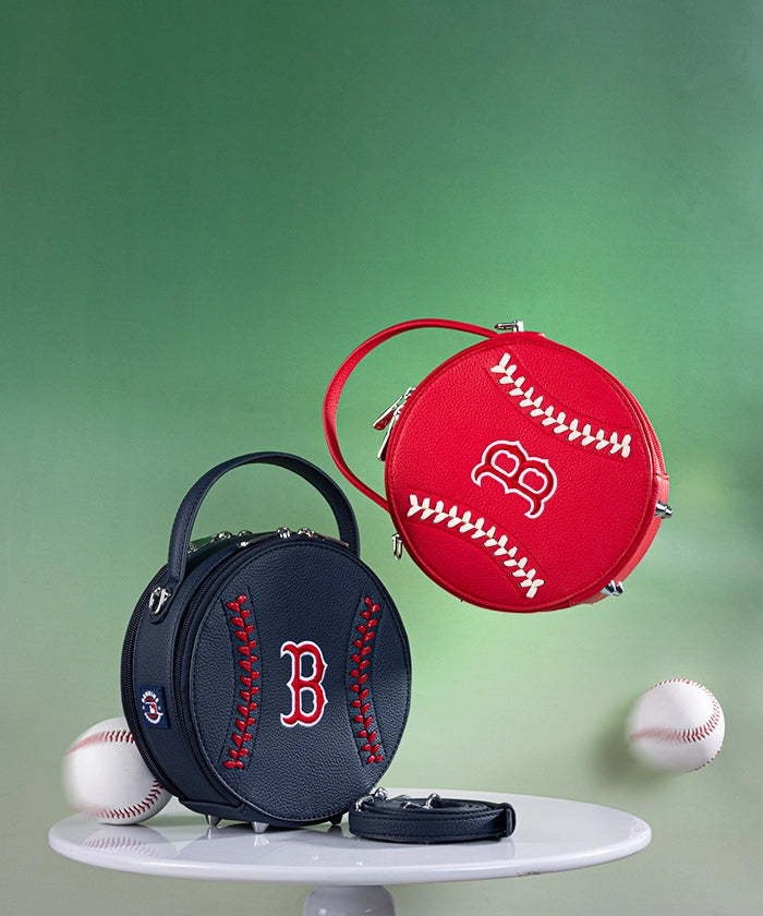 MLB Boston Red Sox Leather Circle Crossbody Bag