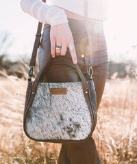 Wrangler Genuine Hair-On Cowhide Tote Bag