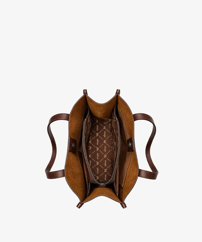 Wrangler Genuine Leather Multi-Pocket Tote Bag