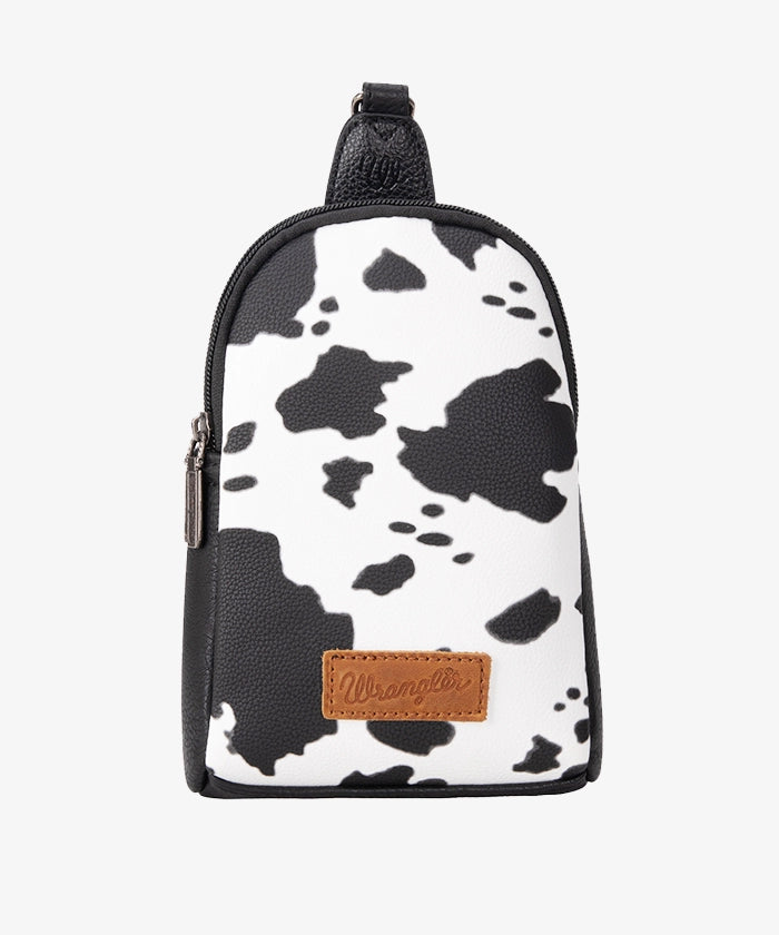 Wrangler Cow Print Sling Bag - Montana West World