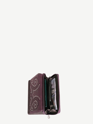 Montana West Laser Cut-out Swirl Wallet - Montana West World