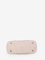 American Bling Beige Whipstitch Studs Tote Set - Montana West World
