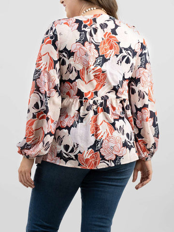 American Bling Women Floral Print Long Sleeves Top - Montana West World