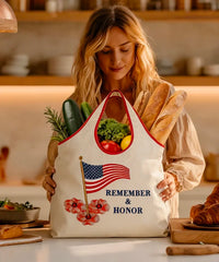 (Pre-order) Montana West (USA) 250th anniversary Foldable Reusable Grocery Bag – Holds 30kg+, Waterproof & Shoulder-Padded