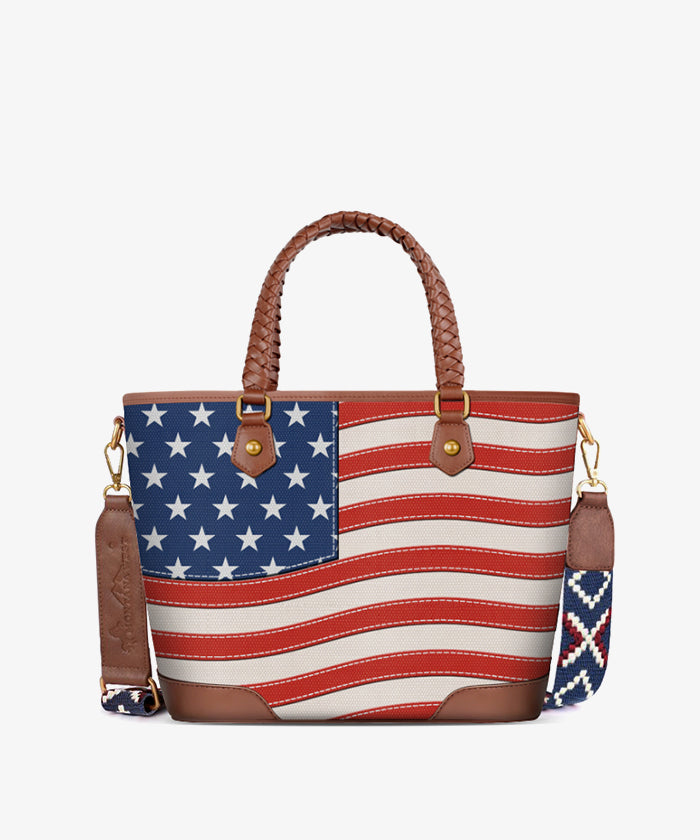 American Flag Tote Bag