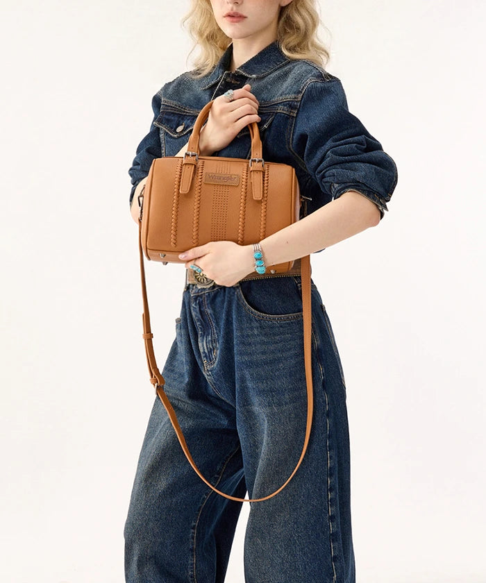 Wrangler Stitch Boston Tote Bag in BR