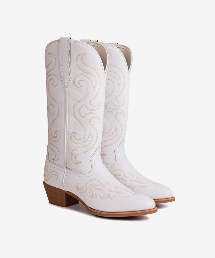 Women's Bright Side Embroidered Round Toe Western  Boots