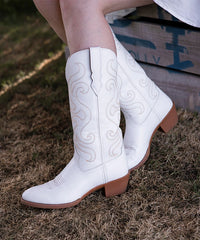Women's Bright Side Round Toe Western Boots