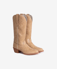 Women's Vintage Embroidered Round Toe Western Boots