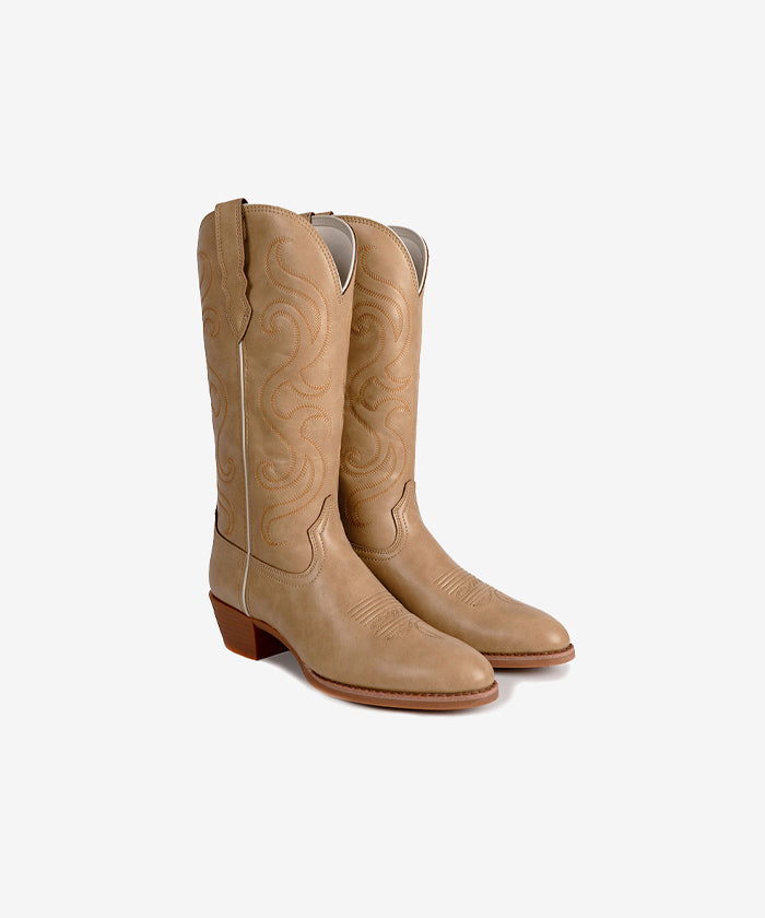 Women's Vintage Embroidered Round Toe Cowgirl Boots
